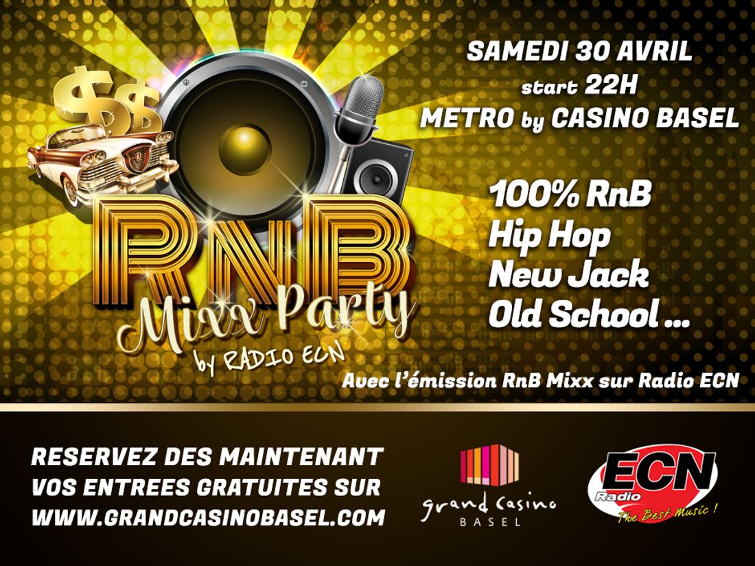 RnB Mixx Party avec Radio ECN au Casino de Bâle